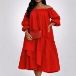 Off-Shoulder Maxi Dress