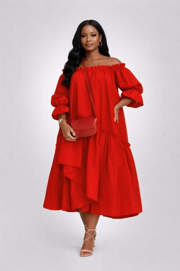 Off-Shoulder Maxi Dress