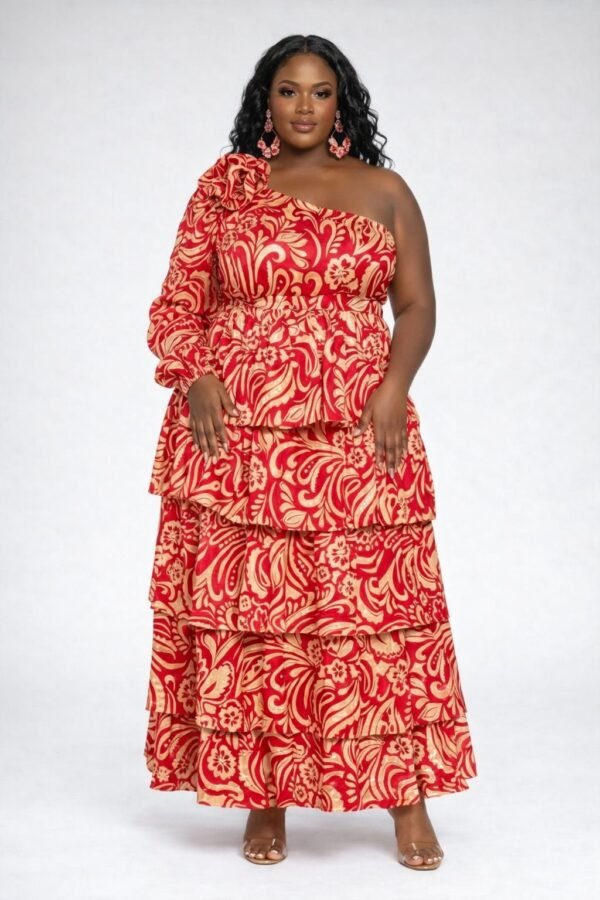 Corsage One Shoulder Dress