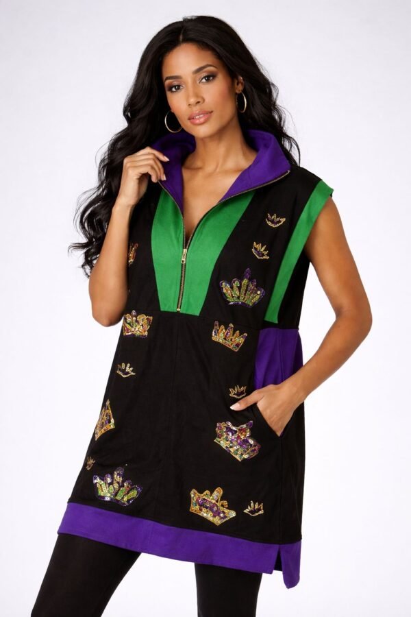 Adult Crown Tennis Dress- White