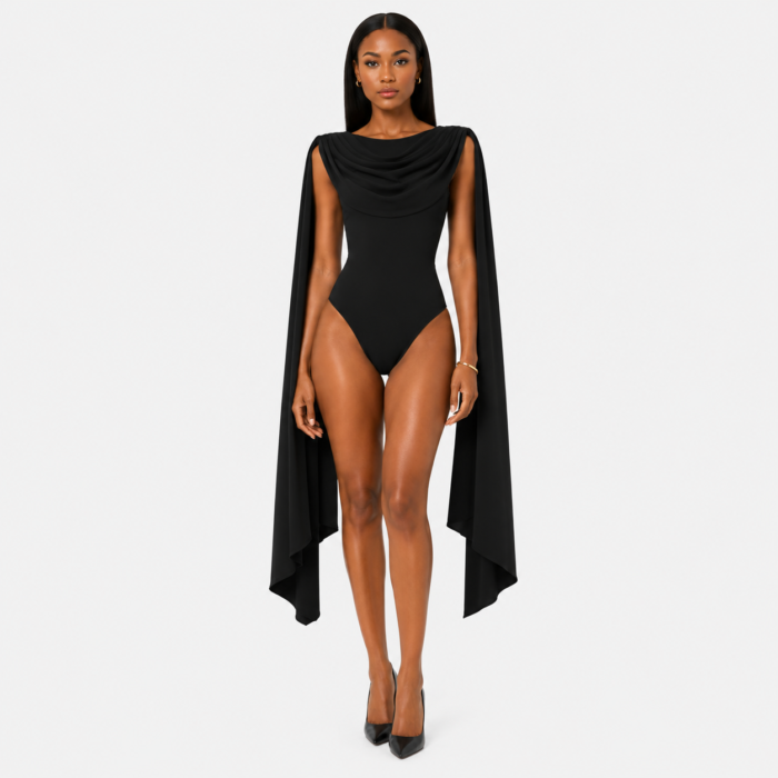Cowl Neck Sleeveless Bodysuit