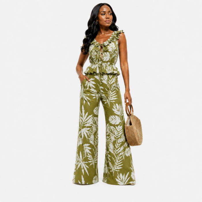 Smocked Top & Pants Set