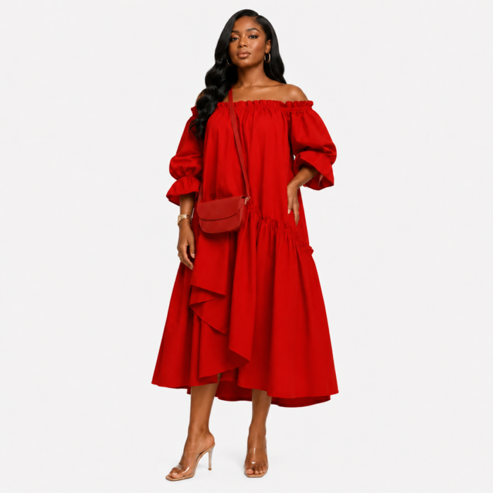 Off-Shoulder Maxi Dress