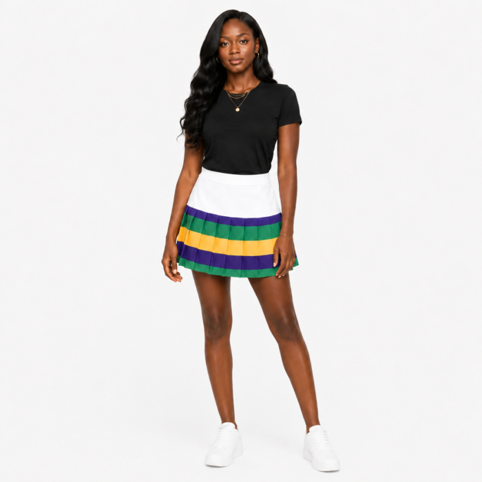 Pleated Adult Skort- White