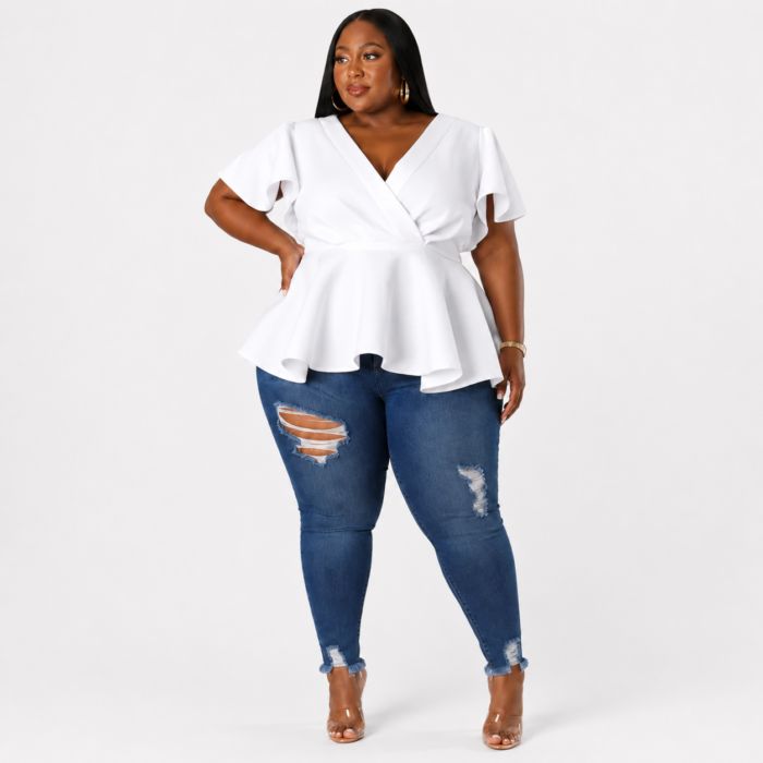 Bryanna Peplum Top